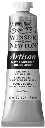 Winsor & Newton 1514748 Artisan wassmischbare Ölfarbe - 37ml Tube, hohe Pigmentkonzentration, gute Deckkraft & Lichtechtheit - Zinkweiß