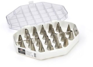 De Buyer Acciaio Set 26 beccucci Assortiti Adattatore, 2114.20, Inossidabile, 1-Pack