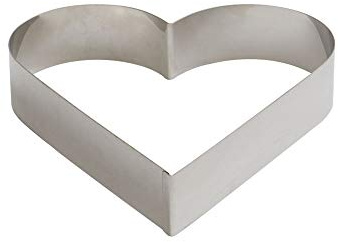 Decora 0060477 BACKRAHMEN AUS EDELSTAHL HERZ 6 X H 4,5 CM