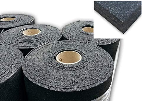 BAUZAUNWELT Antirutschmatte/Gummimatte - 1,25 m breit, 10 m lang (10 mm Dicke)
