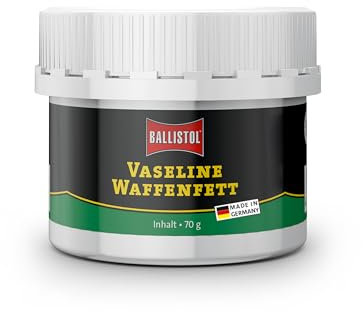 BALLISTOL 23699 Vaseline Waffenfett 70g – Harz- und säurefreies Waffenfett für alle Waffenteile, Schmierung von Mechanik, Weiß