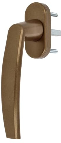 Premium Aluminium Fenstergriff Victory - Metall Sockel, Farbe:Gold F4, Stiftlänge:40mm