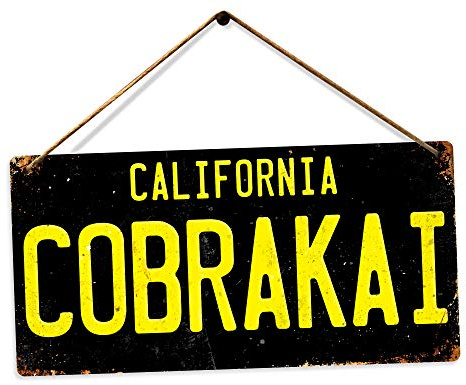 Cobra Kai Number Plate | Printed Metal Wall Sign Plaque – Twine | Printed Metal Wall Sign Plaque
