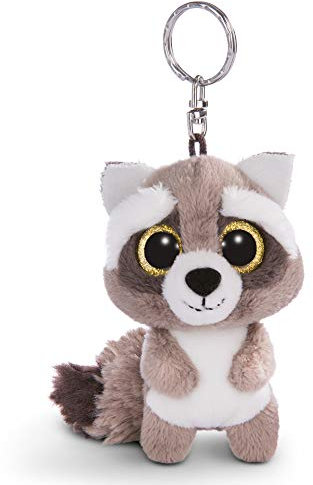 NICI Glubschis: Das Original – Glubschis Schlüsselanhänger Waschbär Clooney 9 cm – Waschbär Kuscheltieranhänger mit Schlüsselring für Schlüsselband, Schlüsselbund & Schlüsselhalter – 45550, Unisex