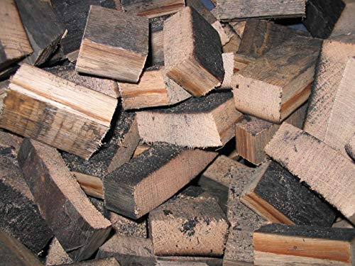 20kg Oak Whiskey Barrel Chunks BBQ Smoking Wood Smoker pizza oven Bourbon Blocks