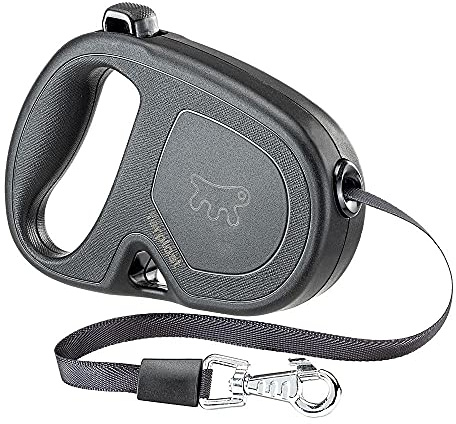 FLIPPY ONE TAPE S, Utdragbart koppel för hundar 4 m, max 15 kg, svart