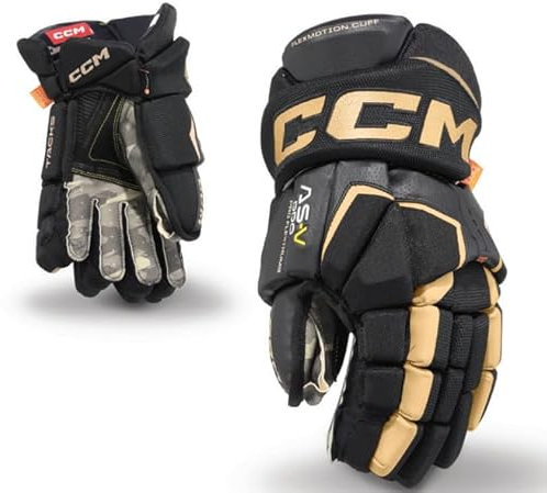 CCM Super Tacks AS-V Pro Handschuhe Senior, Größe:13 Zoll, Farbe:schwarz/rot/weiß