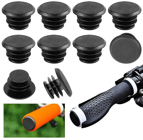 Auswalar 10 PCS Bicycle Bar End Plug, Plastic Handle Grip Bar End Handlebar End Caps for Bike Bicycle Cycle Camera Grip