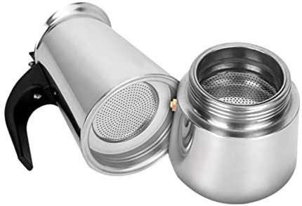 Ciieeo Caffettiera in Acciaio Inox Caffettiera Per Caffè Espresso Per Cucina Hotel Ristorante Ufficio