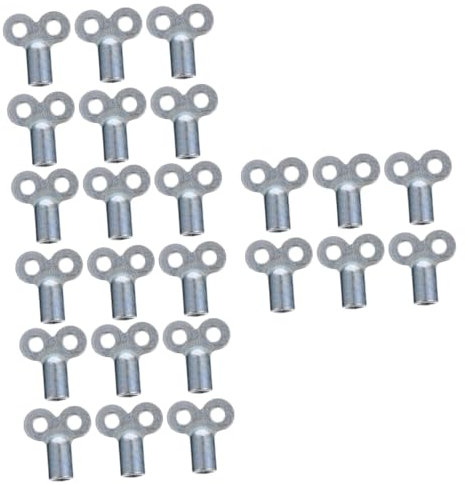 DOITOOL 24pcs Radiator Bleeding Key Gas Radiator Tail Key Air Vent for Bleeding Plumbers Tool