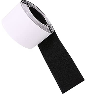 200cm Selbstklebende Schwarz für Schutzaufkleber Gitarrenpedale | Polyester Temperaturbeständige Rückseite, mit Starker Haftung, Passend für Pedalboard und Effektgerät