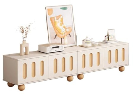 Lizhuzhuzs28 Mesa de TV Mueble de TV Moderno Minimalista for Sala de Estar, Mueble de TV de pie for el hogar con Almacenamiento for Sala de Estar Mueble para Salón(160cm)