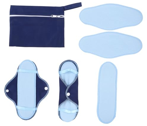 Generisch Wiederverwendbare Waschbare Pads Aus Polarfleece Set Für Menstruation Und Inkontinenz Super Saugfähig Und Leak- Für Tag Und Nacht