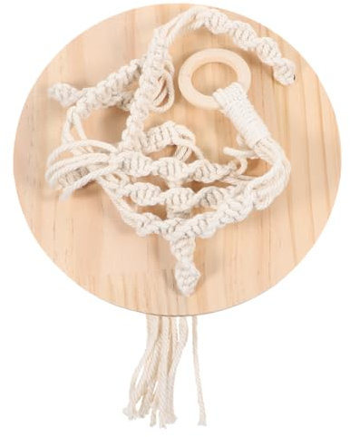 MUSISALY Cotton Thread Woven Tapestry Flower Stand Braided Macrame Cord Plant Rack Knitting Craft Flowerpot Shelf