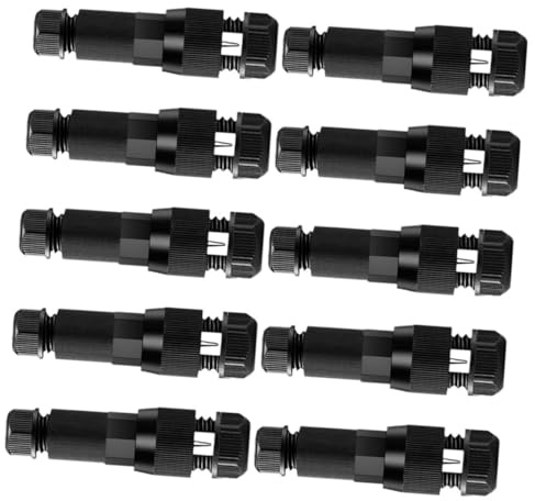 Connettori per Luci da Giardino 12-36v, 10 Pezzi, Neri