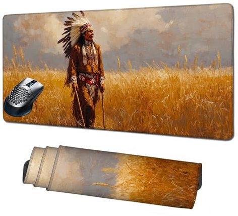 Alfombrilla Gaming,Alfombrilla Ratón Pradera Mouse Pad,Hombre Alfombrilla Escritorio 1600x800x3mm,Protector Escritorio Alfombrilla Antideslizante,Mejora Precisión y Velocidad,Accesorios PC X1-1402