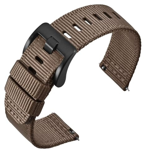 ANNEFIT Nylonklockarmband med snabbfrigöring, militära klockarmband för män, 18 mm, 20 mm, 22 mm