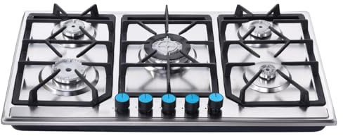 -Estufa, horno para interiores - Potente quemador empotrado,Cocina multifunción Cocina-Estufa de Protección Termopar Placas para cocinar en la cocina interior