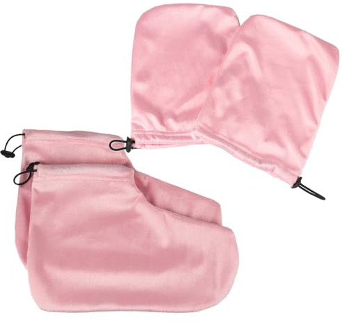 Guantes Hidratantes Para Manos,Botas De Cera Para Pies | Con Abertura Elástica Material Transpirable Para Piel Agrietada Tratamiento Térmico Spa Manicura Crema Gel