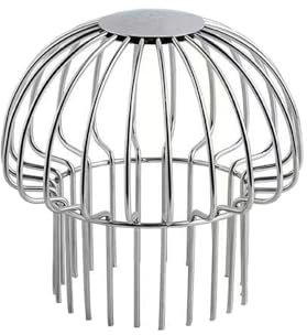 Protezione per grondaia, filtri in acciaio inox da 110 mm, filtro a rete per protezione tubo di scarico, blocco foglie fango muschio