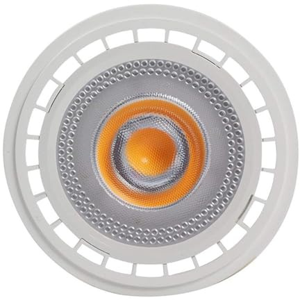 YXZKJZJ 1 bombilla LED reflectora regulable de 12 W, de aluminio, AR111, foco G53, reflector con atenuación Para interior y exterior(Warm White,G53)