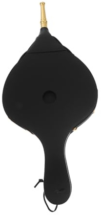 HONMEET Fuelle Manual Para Chimenea y Barbacoa, Tubo Metálico Dorado, Madera Resistente, Soplador De Aire Manual, Para Iniciar Fuego Rápido, Uso Estufas y Barbacoas