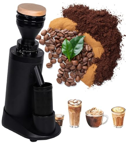 XEEAOFE Molinillo para Espresso Profesional, Molinillo de Café Ajuste Continuo & Antiestático para Espresso/Prensa Francesa/Drip/Cold Brew Conical
