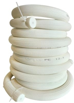 Rohrisolierung 15mm Isolierschlauch, Isolierung Heizungsrohre für Klimaanlagenrohre, Flexibler Sonnenschutz-Schaumstoffschlauch für Den Außenbereich(15.88mm)