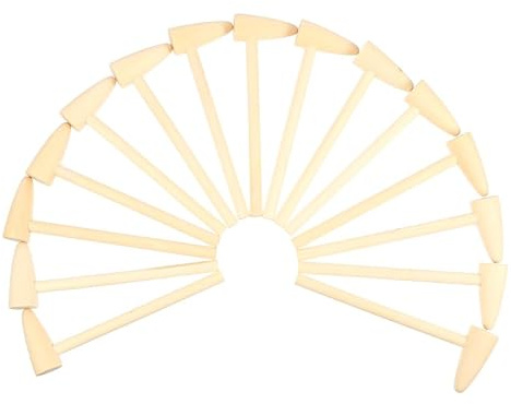 Supvox 15 Stück Kleiner Holzhammer für Kleiner Holzklopfer mit Glatter Oberfläche für Jungen und Mädchen Tragbares Kinderspielzeug für Kindergarten