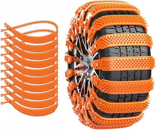 Juego de Cadenas de Nieve para neumáticos de Coche, para BYD Seal U DM-i 2024 2025 Antideslizantes,Cadenas de Seguridad para neumáticos de Invierno,B10pcs