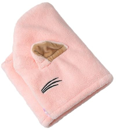 UKCOCO Haartrocknungshut Zufällige Farbe aus Coral Fleece mit Schnelltrocknender und Praktischem Design für Hautpflege und Maskenanwendung zu Hause