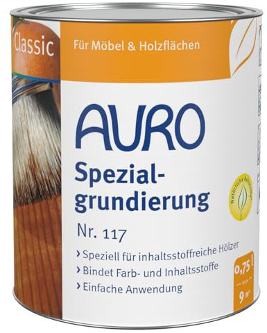 AURO Spezialgrundierung Classic Nr. 117 Farblos, 0,75 Liter