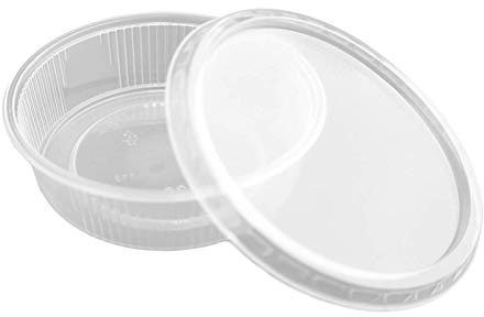 250 Verpack-Becher+Deckel rund 125ml d=101mm transparent Polypropylen