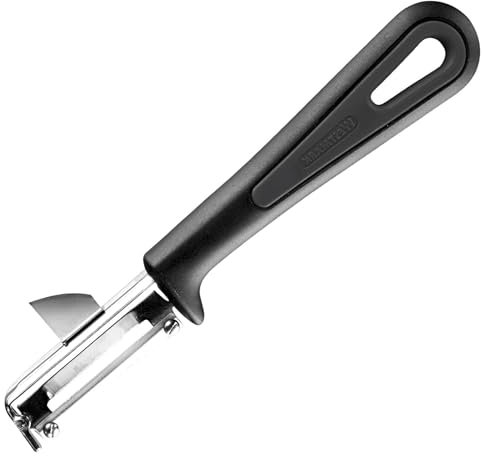 Westmark Gentle Swivel Peeler for Left Handers, Black/Silver, 16.5 x 3.7 x 1.8 cm