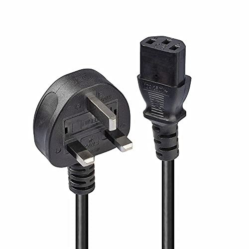 Lindy 0.7m UK Mains 3 Pin Plug to IEC C13 Power Cable