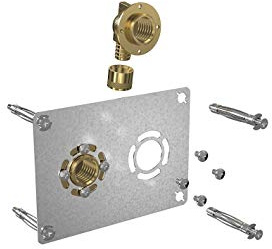 Watts - Raccord à glissement - Sortie de cloison ROBIFIX (EVIER / LAVABO) entraxe 60mm PER Ø16 - raccord à Glissement Mâle 3/8 (12/17) | Sortie de cloison double à glissement - Entraxe 50 mm - PER Diamètre 16 mm - M 3/8' - Robifix - Watts industries