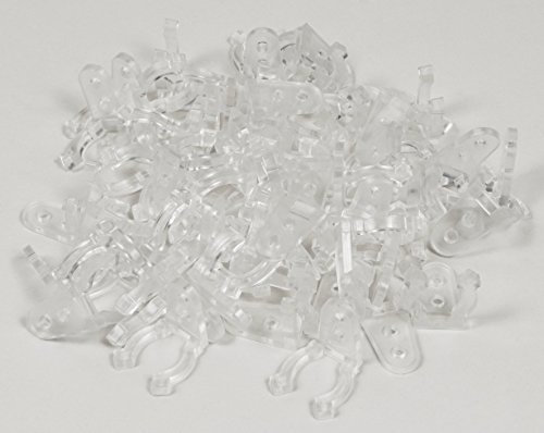 McShine - Befestigungsclips für Lichtschläuche | anschraubbar, 50er-Beutel