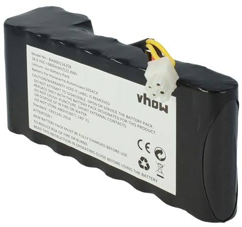 vhbw Akkupack kompatibel mit Husqvarna Automower 430X bis BJ 2019/2020 Rasenroboter (6800mAh 18V Li-Ion)