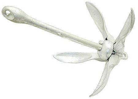 ARBO-INOX Klappdraggen Faltanker Faltklappanker Eisenguss verzinkt 0,7kg bis 15kg (2,5kg)