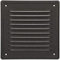 KOTARBAU® Griglia di ventilazione 165 x 165 mm con rete grafite aerazione areazione metalica da sovrapporre