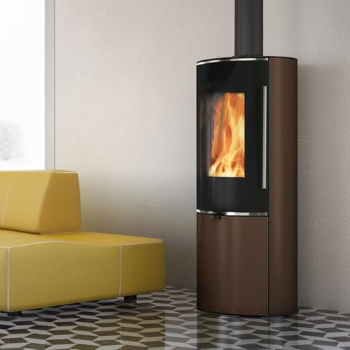 Edilkamin 808360 Tally 8 Up stufa in acciaio bronzo/A+