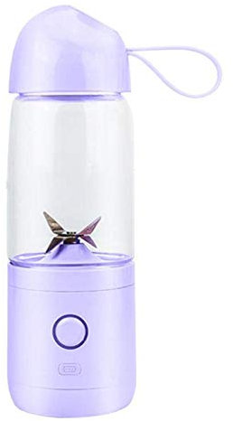 MXXHFC Juicer 550Ml Mini Usb Rechargeable Blender Mixer Portable Mini Electric Fruit Juicer Sports Bottle For Home Drop Purple
