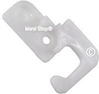 Marel Shop® - Boccola supporto gancio fermo A146 per porta frigorifero compatibile con Sharp per modelli: SJF72PCSL - SJEX820FSL - SJF750SPSL