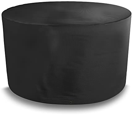 Bosmere All-Weather Circular Table Cover - 4/6 Seat, 100% Waterproof, UV Protected, Heavy Duty 600D Oxford Fabric, D128 H71cm, 6A545C