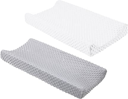 Toyvian 2stücke Wickelauflagenbezug Polyester Wickeltisch Schutzbezug Rutschfeste Abwaschbare Wickelkommode Matratzenauflage Maschinenwaschbar Je Weiß Und Langlebig Und Hautfreundlich