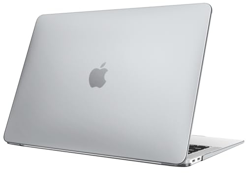 Fintie Hülle kompatibel mit MacBook Air 13 (2018-2020 Version) A2337(M1)/A2179/A1932, Ultradünne Hartschale Schutzhülle Snap Case, Grau(Matt)