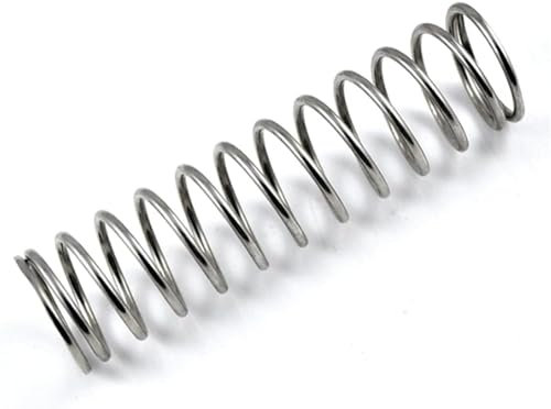 Federsortiment, Federsortiment, kleine Schraubenfeder aus Edelstahl, 0,8 mm Drahtdurchmesser * 4 mm Außendurchmesser * 5–50 mm Länge, 10 Stück, größere Korrosions- und Hitzebeständigkeit (Größe: 0,8 x