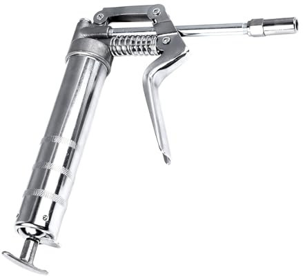 TTOCAR 120CC Fettpresse, Plattiertes Metall, Handschmierfett-Füllwerkzeug, Mini-Fettpistole, Kleines Fettpressen-Set für Industrieausrüstung, Automobil, Marine