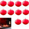 LiJuanWang Velas Flotantes, 10 Piezas, Sin Perfume, Decorativas, Para Centros de Mesa, Piscina, Boda, Fiesta, Rojo