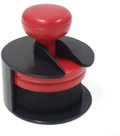 Car Tire Shine Brush Tyre Dressing Applicator Soft Wheel Brushes for Cleaning Car with Stand Cover Portable High-Density tyre shine applicator for Auto Detail Vents Dash Trim Seats Interior(Red Black)